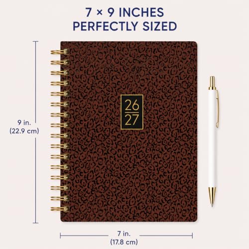 WORLD TRAVELER Academic Planner School Organizer Jul 2026-Dec 2027, 7"x9" - color: Cheetah
