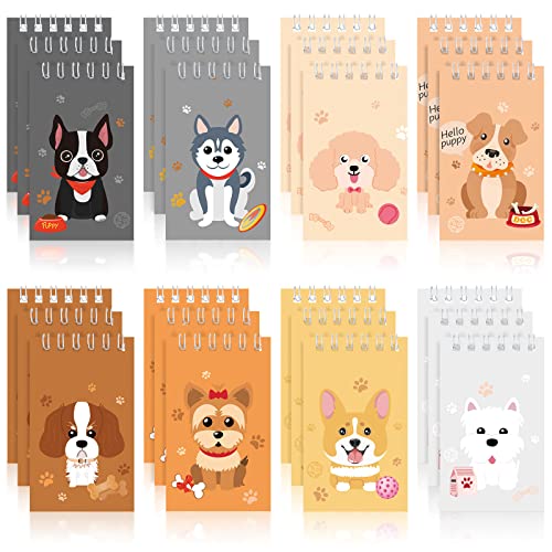 Gersoniel 24pcs Vet Tech Gift Mini Dog Notebook Party Favor for Kid, Cute - style: Cute Style