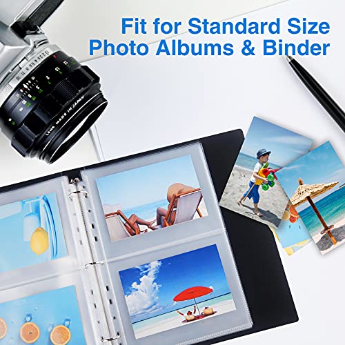 Sooez 30 Pack 5x7 Photo Sleeves for 3 Ring Binder, Hold 120 Pictures - size: 5x7" 2-Pocket