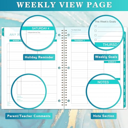 Student Planner 2026-2027, Jul 2026 to Jun 2027, School Planner Calendar - style: School Planner 2025-2026