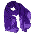 Tapp Collections™ Fashionable Soft Chiffon Scarf - color: Solid / Ultra Violet