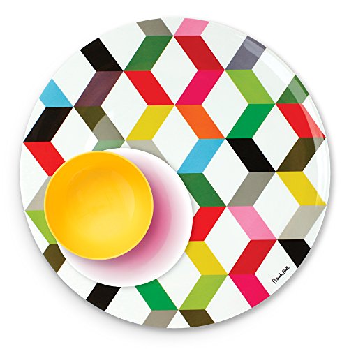 French Bull 15" Round Platter - Melamine Platters and Serving Ware - Plate, Dish, Serving, Collection - Ziggy - color: Ziggy, size: 15" Round Platter