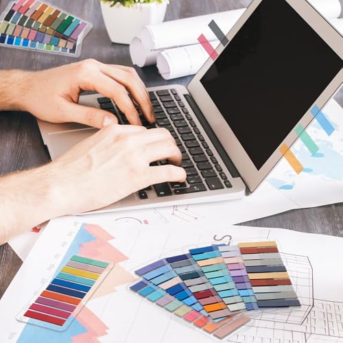 ReliThick 8000 Pcs Annotation Tabs, 40 Colors Writable Sticky Tabs for Book - color: Classic Multicolor