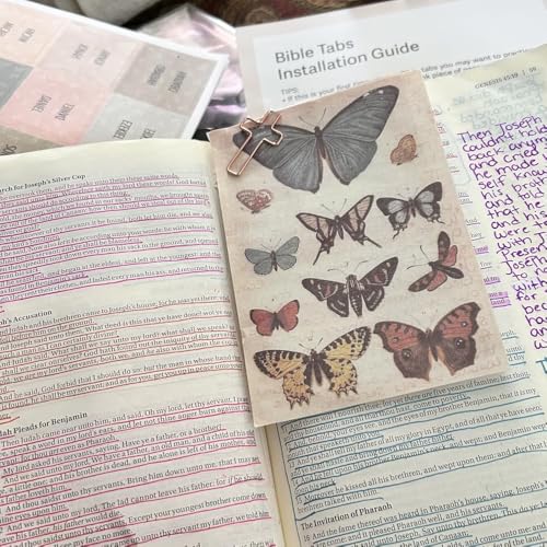 20 PCS Cross Paper Clips, Bookmark, Paper Clips for Bibles Study Supplies, Bible Study Kit Cute Binder Clip, Christian Gifts (White) - color: White