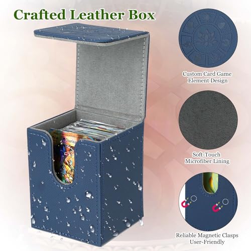 Arkeiliy MTG Deck Box 110+ Storage Sleeved Cards for Magic Commander - color: 4 Pack III