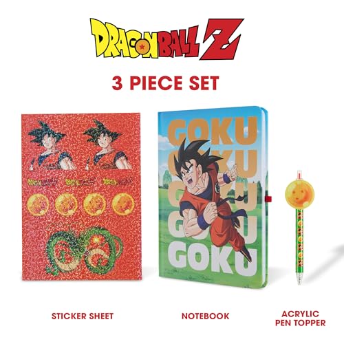 Dragon Ball Z Kids Stationary Set for Girls and Boys, Journal Kit with Pen - color: Dragon Ball