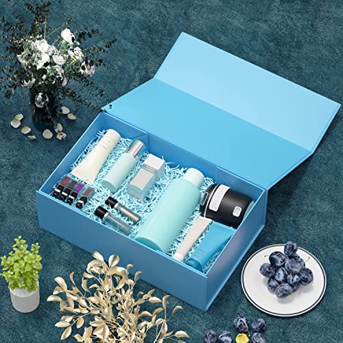 RYDDOY Blue Gift Box, 9.5x6x3'' Gift Boxes with Lids for Presents - color: Blue, size: 9.5 x 6 x 3 Inch