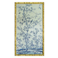 HongFengtang Chinese Rice Paper Print China Flower And Bird Bamboo Frame 19.5 X 35.8 Inches (BRIGHTGOLD B) - color: BRIGHTGOLD B, size: 35.8"L x 19.5"W