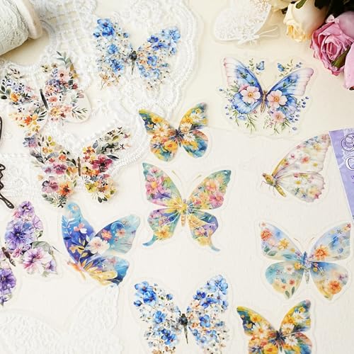 90 Pcs Floral Animal Stickers for Scrapbooking and Journaling - color: Earthly Splendor