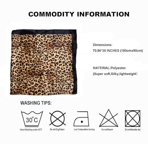 Acotavie Scarfs for Women Dressy Fashion Scarves Long Floral Pattern Scarf - color: C029