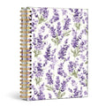 Enkvke Purple Floral Notebook for Women - color: Floral-FLavender Purple-A5