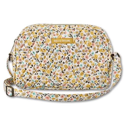 Bella Taylor Simple Crossbody, Quilted Handbag for Women - color: Prairie Meadow