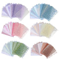 Textured Scrapbook Paper with Decor Mesh Fabric Creative Kit, 6 Pack