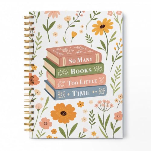WDXIA Cottagecore Floral Book Stack Notebook 5.5x8.3 Inch - color: pattern-15