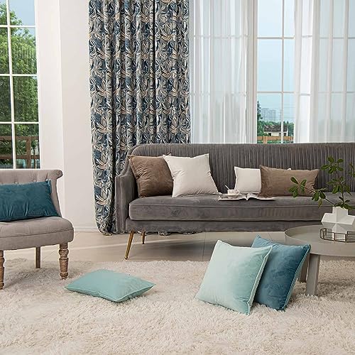JUSPURBET 12x20 Velvet Lumbar Throw Pillow Covers Set of 2,Stone - color: Stone, size: 20" x 12" (Pack of 2)