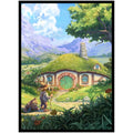 (Halfling Tranquility V2) 100% Hand-Drawn 100ct Textured Matte TCG/MTG Card Art Sleeves by Realm Guard - style: V2 Regular