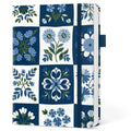 Taja Pretty Lined Journal for Women, Aesthetic Hardcover Leather Journal - color: Q-Petal Array, style: A-Lined