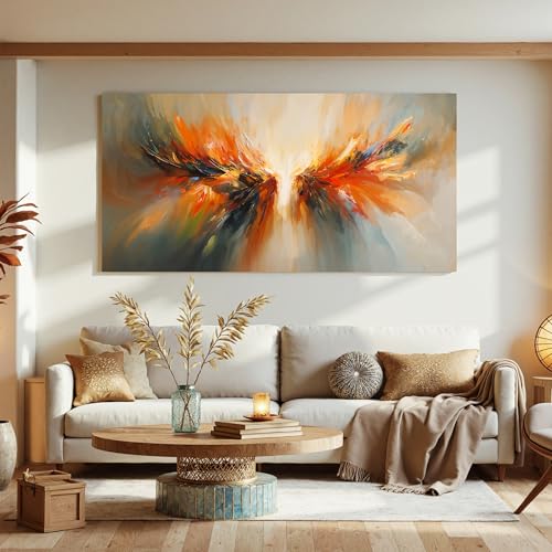 Modern Abstract Wings Canvas Wall Art Decor For Living Room 24"X 48" - color: LAI-11D, size: 48"L x 24"W