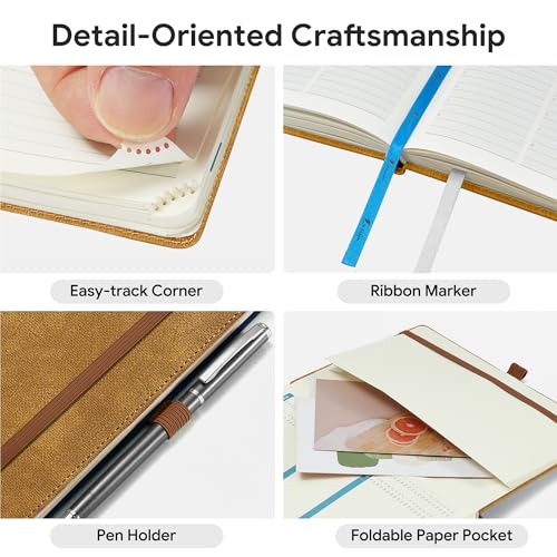 2026-2027 Weekly and Monthly Planner (Jul.2026–Dec.2027) - color: Caramel, size: Pocket-6.5" x 3.75"