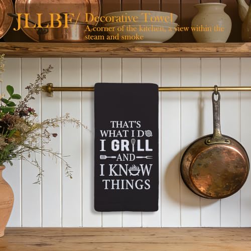 Funny Grilling Gifts Hand Towels for Kitchen - color: Grill Things
