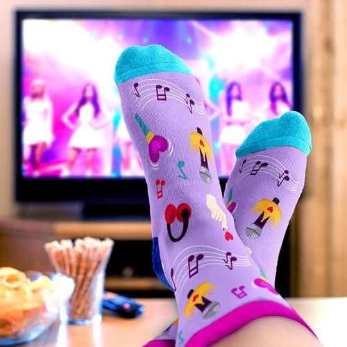 Kpop Merch - Unique Kpop Gifts for Girl, Teen - Cute Korean Socks - Christmas Gifts, Stocking Stuffers for Women - color: Music02