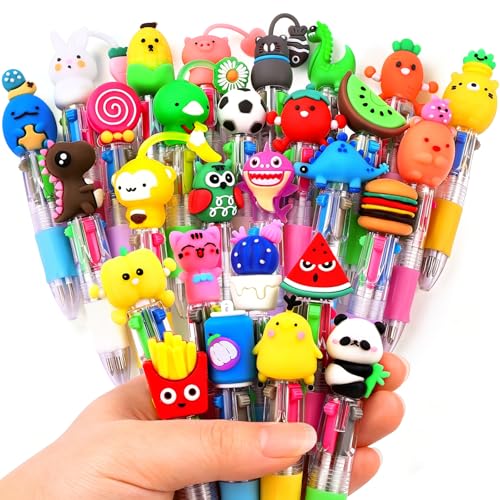 28PCS Fun Pens Cute Multicolor Pens 4-in-1 for Party Favors Gifts Kids - style: Cute-28pcs