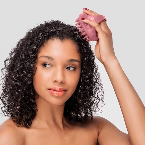Diane Scalp Massage and Shampoo Brush with Soft Silicone Bristles, Exfoliates and Cleanses Scalp, Promotes Scalp Circulation, Evenly Distributes Hair Oil, Clear - style: Women’s