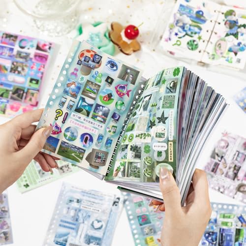Monsoon Postbox Sticker Book, 30 Sheets Japanese Decals - color: Dream Monsoon
