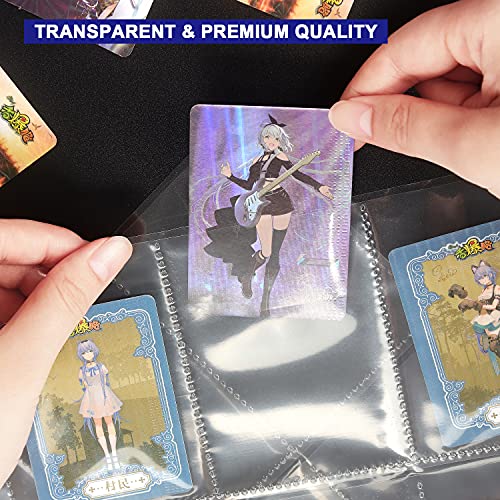 36 Pack 9 Pocket Page Protector for 3 Ring Binder, Holds 324 Cards