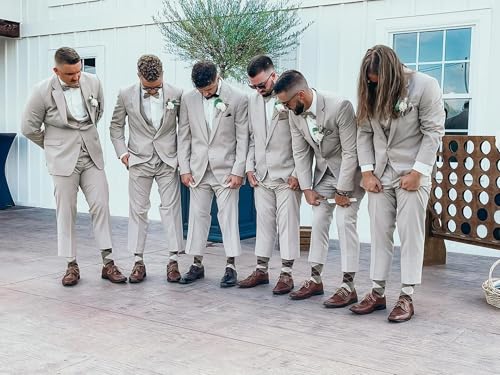 7BIGSTARS Men Cotton Patterned Crew Dress Socks 4-6 Pack, L 9-12 - color: 03b - Brown Assortment A42