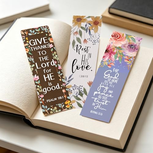 Bible Bookmarks, Christian Vintage Floral Book Marks for Women - style: Christian
