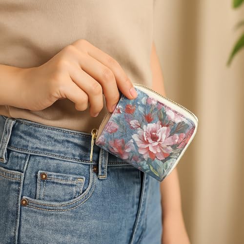Chinese Style Mini Coin Purse - Elegant & Compact - Perfect for Travel, Daily Commute, and Home Use (red) - color: red