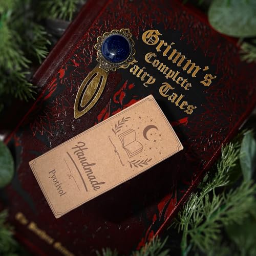 1Pcs Vintage Blue Jade Bookmark with Natural Crystal Stone - Fantasy Metal Blue Jade Bookmark for Reading Women, Men, Book Lovers, Girls and Teachers Bookmarks - color: Blue Jade