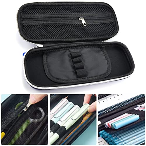 3D Spacecraft Pencil Case for Kids Boys, Waterproof Pencil Box with Compartments Pen Pouch (Blue) - color: Spacecraft