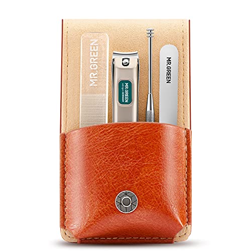 MR.GREEN Portable Manicure Sets Pedicure kits Stainless Steel Nail Clippers Tool Travel Grooming Case Nail Scissors Gift Box (Mr-6102) - color: Mr-6102