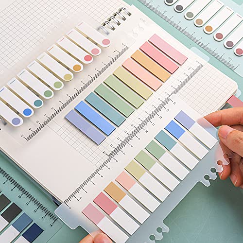 Morandi Sticky Notes, Writable Index Tabs, Set of 10 x 3 Packs Colorful Macaron Memo Stickers, for Books, Folders, Monitors, 200 Pieces/Pack, Vintage