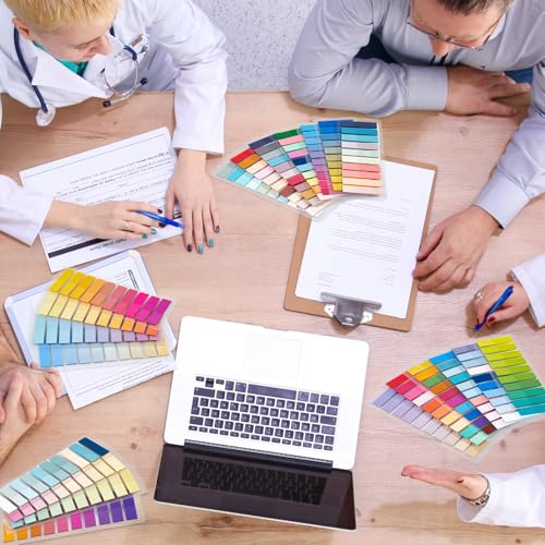 ReliThick 8000 Pcs Annotation Tabs, 40 Colors Writable Sticky Tabs for Book - color: Rainbow Gradient