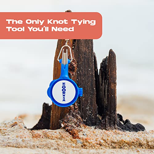 HOOK-EZE Fishing Knot Tying Tool | Protect from Fish Hooks | Tie Fishing Knots Easily | Cool Gadgets for Fishermen | Ice Fly Fishing | Fishing Accessories for Beginner Anglers | Nail Knot Tool - color: Blue, style: Nail Knot