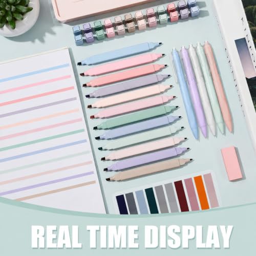 Jutom 38 Pcs Book Annotation Kit for Bible Study, Earth Tones, Square - color: Earth Tones