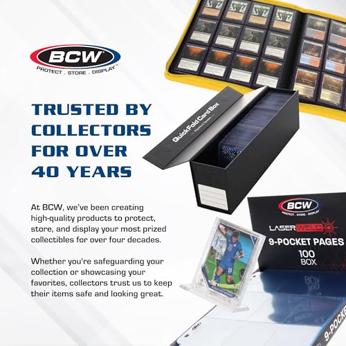 BCW 8x10 Photo Topload Holders, Rigid PVC Display Protectors, 25 Count