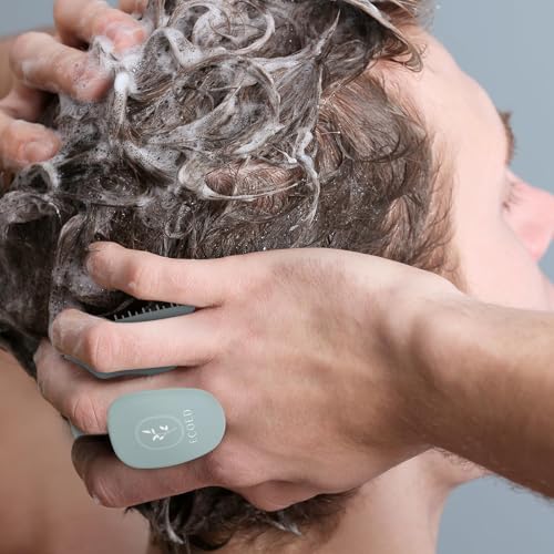 ecoed Scalp Massager Shampoo Brush, Scalp Scrubber & Exfoliator (Blue) - color: Blue, size: 1PC