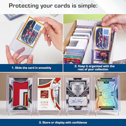 BCW 79 Pt Thick Card Topload Holders for Relic Cards, Clear PVC, 25 Count - color: 79 Pt. / 2 Mm