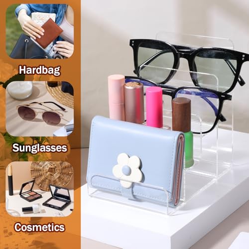 Giantree 2 PCS 4 Tier Clear Acrylic Wallet Display Stand - size: 4 Tier