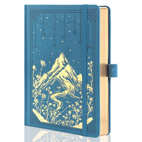 MGGAO Dotted Journal for Women Men, A5 Hardcover Dot Notebook - color: Blue, size: Dotted