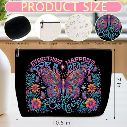 Butterfly Makeup Bag for Women Travel Organizer Pouch Cosmetic Bags 07 - color: Multicolor 1588