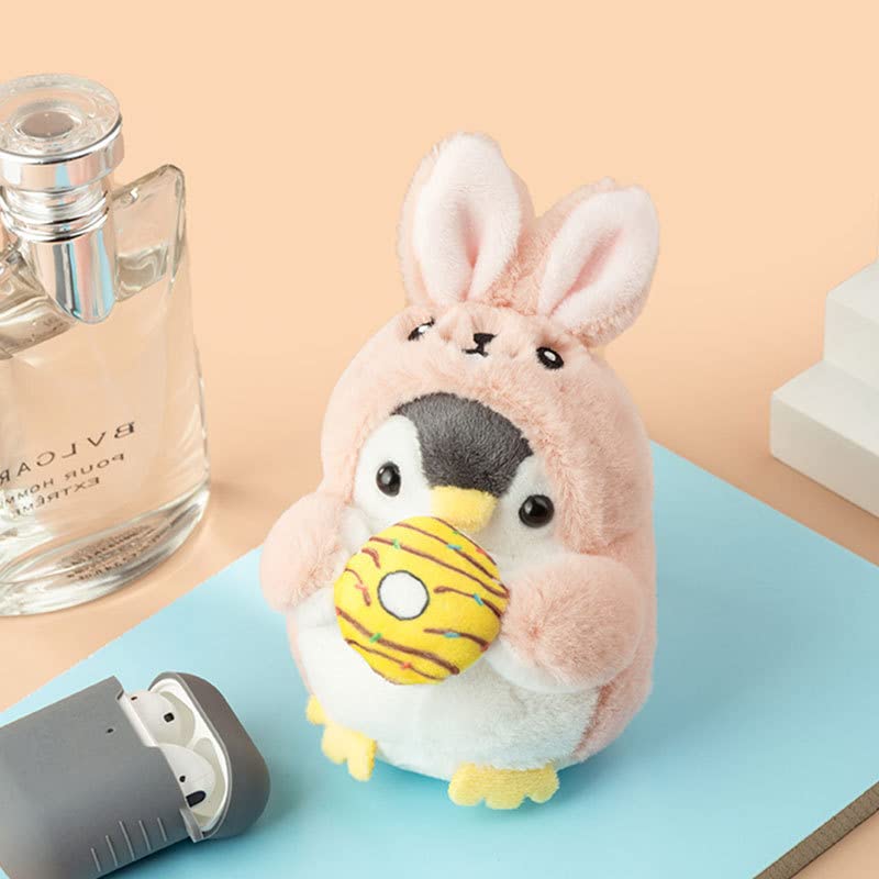 Creative Cute Lovely Penguin Pendant Keychain Gift - For Handbag, Purse, Backpack, Car Keys - color: Frog