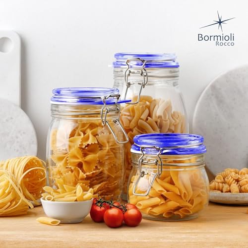 Bormioli Rocco Fido Jar - Clear Blue, 17.5 oz - color: Clear, size: 17.50 fl oz