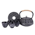 Japanese Style Cast Iron Teapot Set Tetsubin Kettle with Infuser - color: Eight