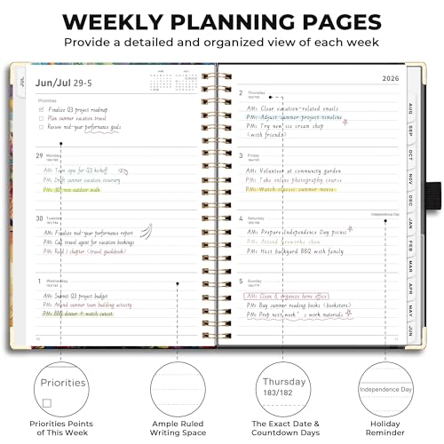 AHGXG Academic Planner 2026-2027, 8.5" x 11", July 2026 - June 2027 - size: 8.5" x 11"