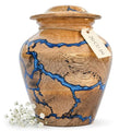 Mini Cremation Handmade Urn | 20 Cu Inches | SharingSmall Portion of Ashes | Small Wooden Keepsake Urn for Human Ashes | Decorative Memorial Ashes Keepsake - size: Small
